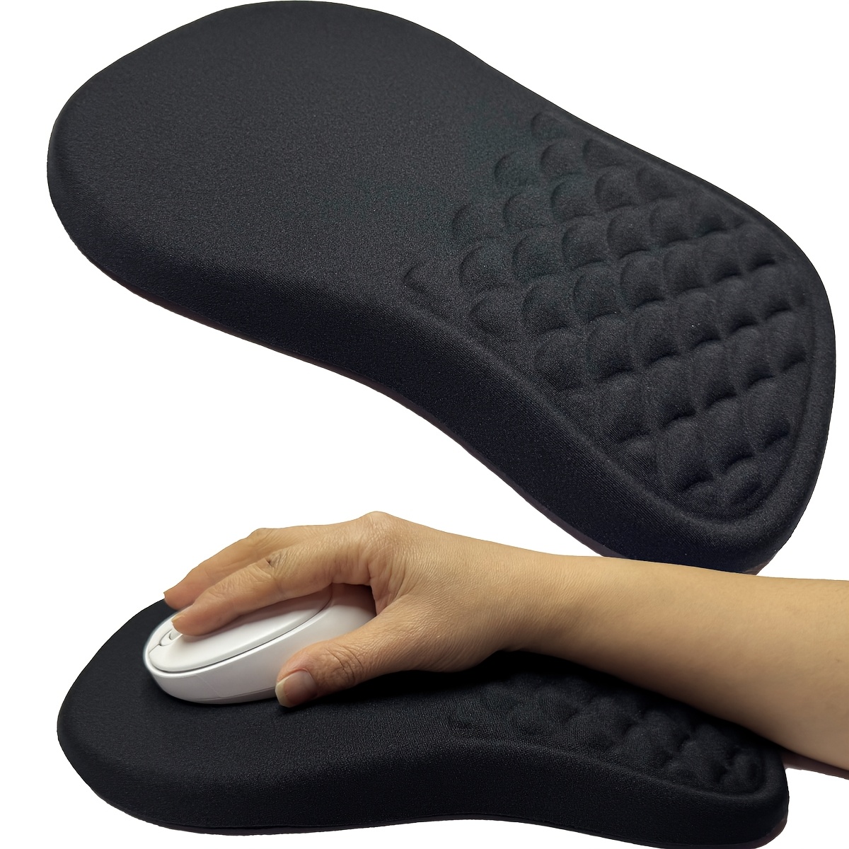 Desk Setup Black - Tapis de souris, support de poignet