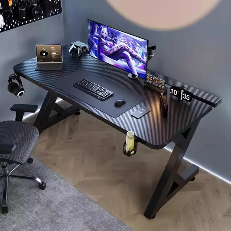 Desk Setup Black - Q – bureaux d'ordinateur noirs minimalistes,