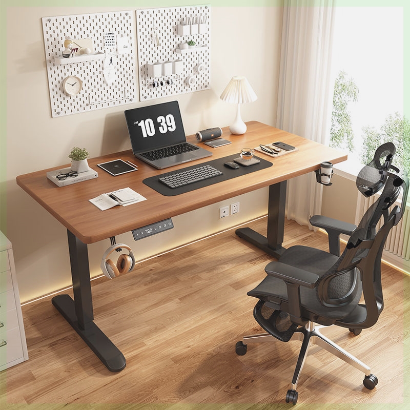 Desk Setup Oak - Bureau Table de bureau jeux ordinateur