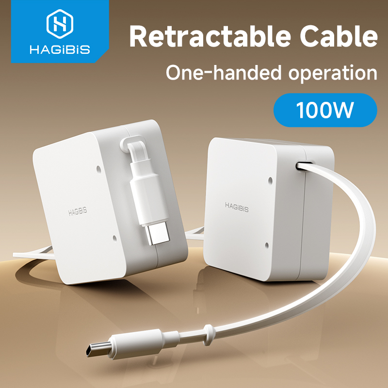 Desk Setup Mac - Câble USB C rétractable Hagibis 100W