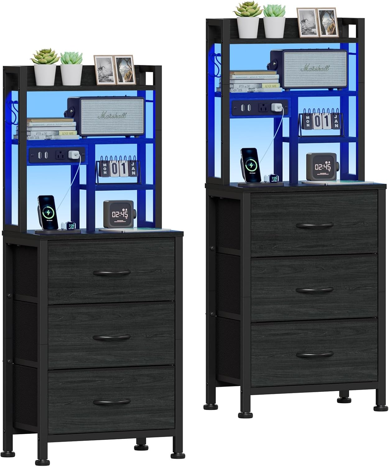 Desk Setup Oak - Lot de 2 tables de chevet
