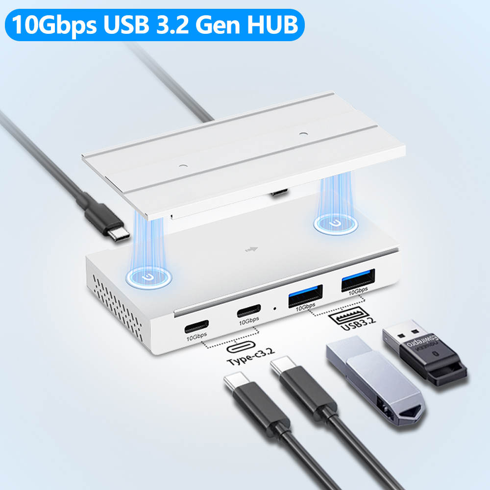 Desk Setup Mac - Répartiteur USB magnétique de bureau HUB