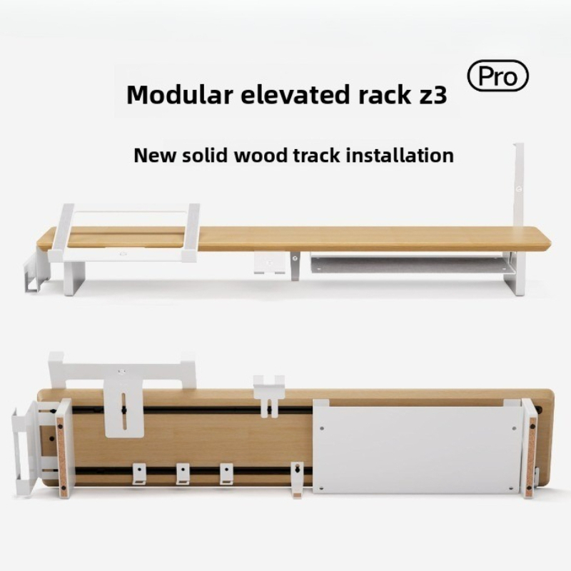 Monitor Riser Wood - Support d'écran en bois massif moderne,
