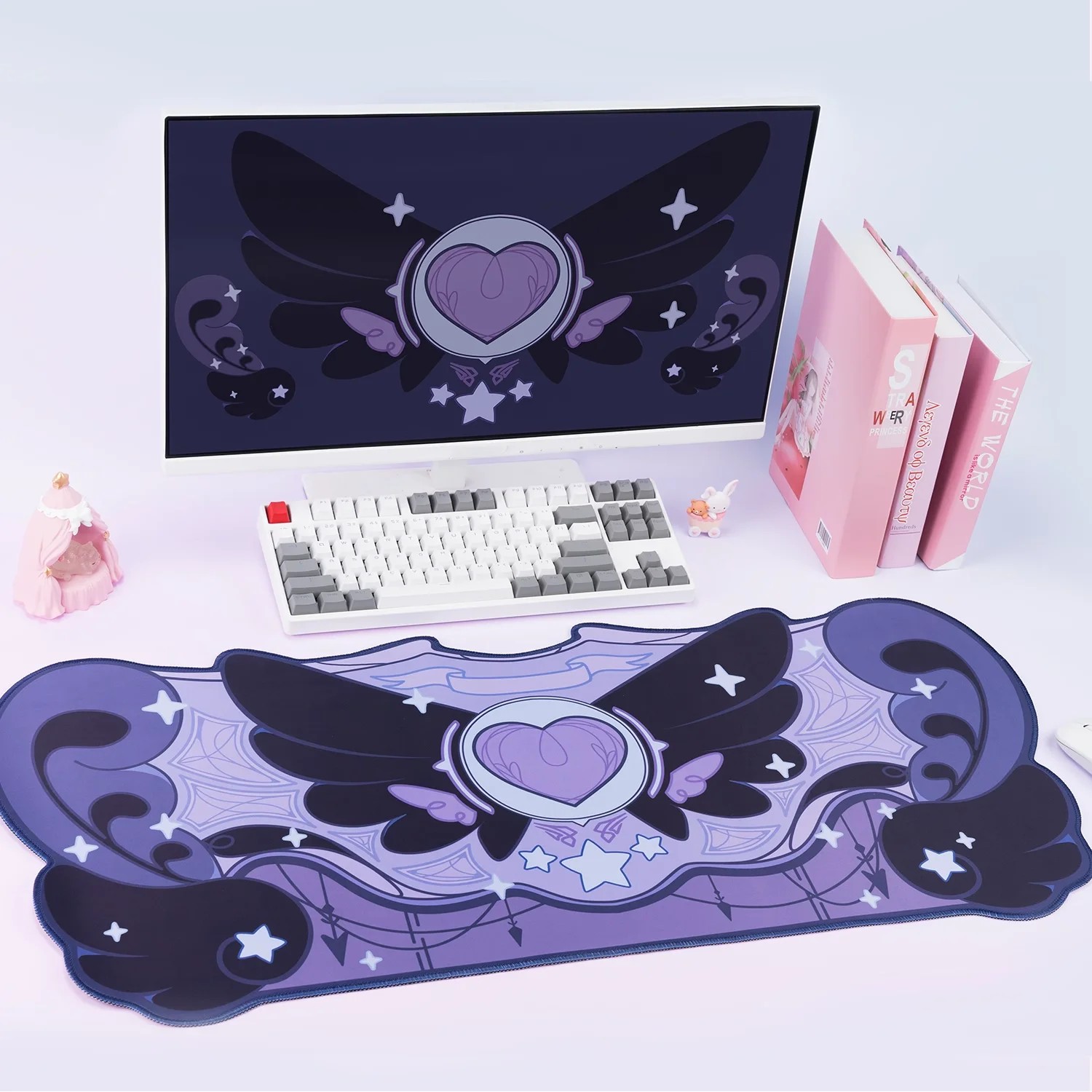 Desk Setup Black - Tapis de souris VIKAMA, tapis de