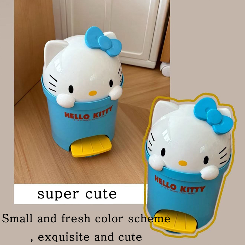 Desk Setup Room - Poubelle de bureau HelloKitty, accessoire de