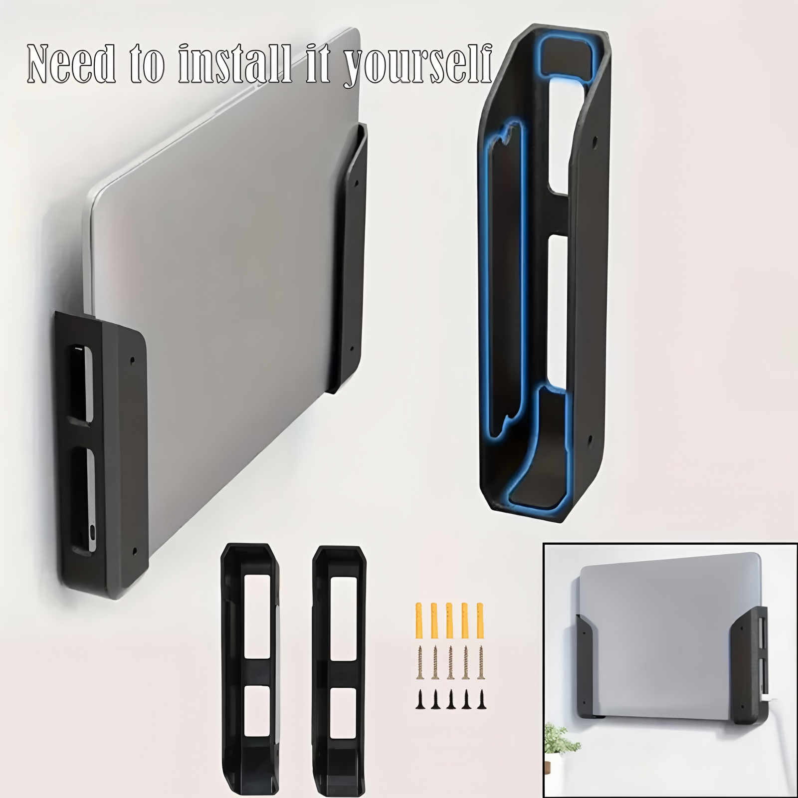 Desk Setup Mac - Support mural universel pour ordinateur portable,