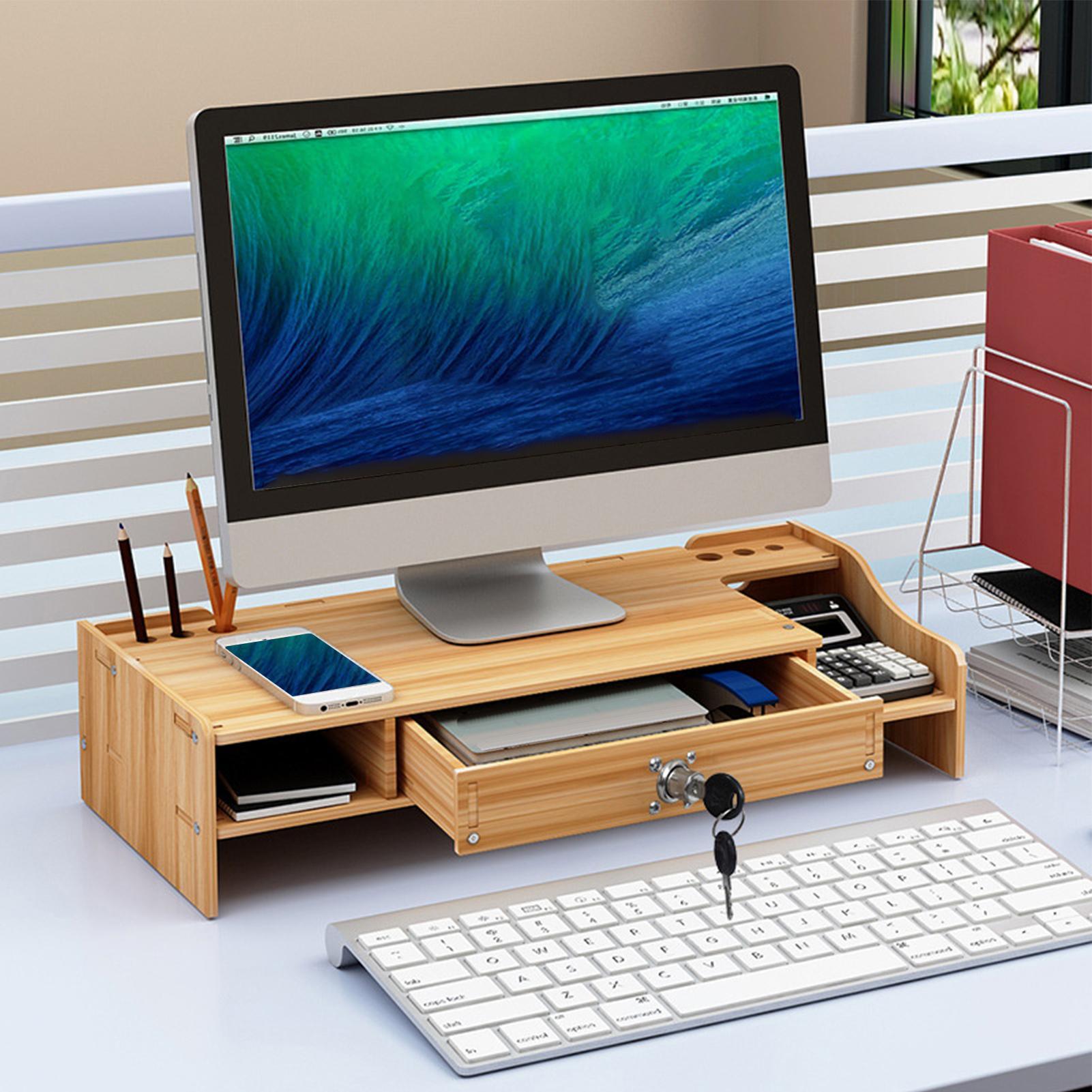 Support de moniteur pour burea - Monitor Riser Wood avis et prix