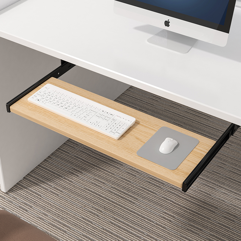 Plateau de clavier en bois sou - Desk Setup With Keyboard Tray avis et prix