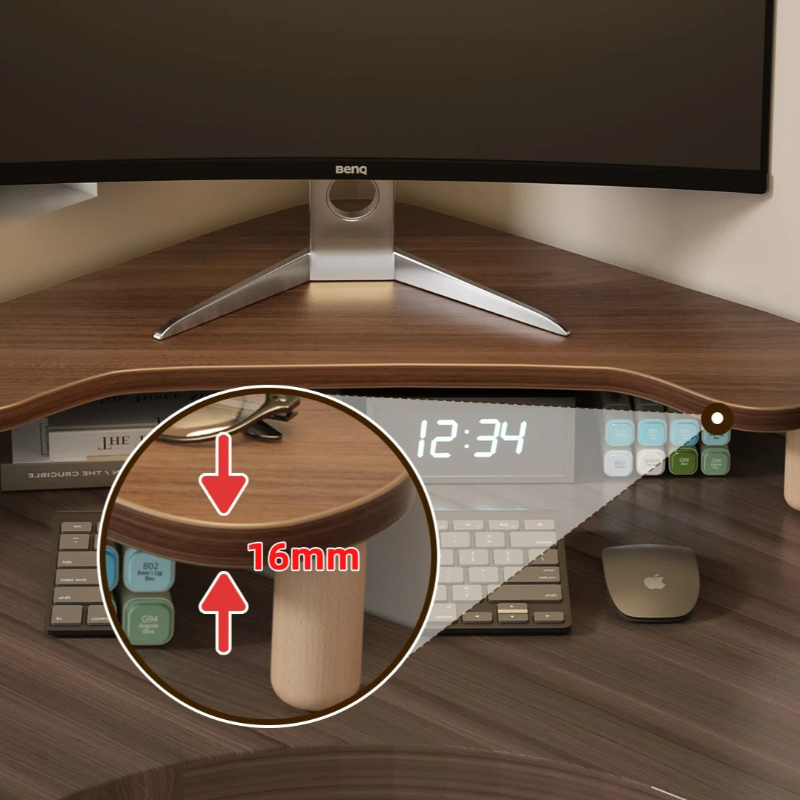 Support d'ordinateur d'angle,  - Monitor Riser Wood avis et prix