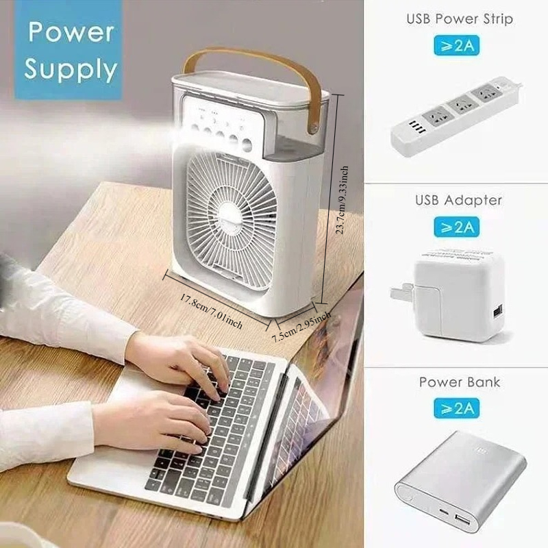 Mini refroidisseur d'air 3 en  - Desk Setup Lighting avis et prix