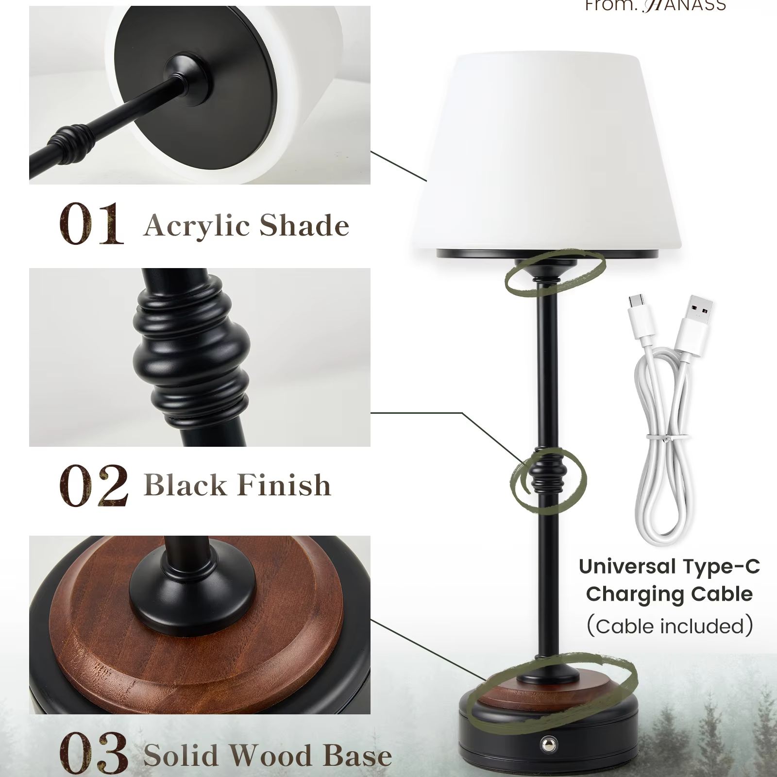 Ensemble de lampes de table sa - Desk Setup Lighting avis et prix