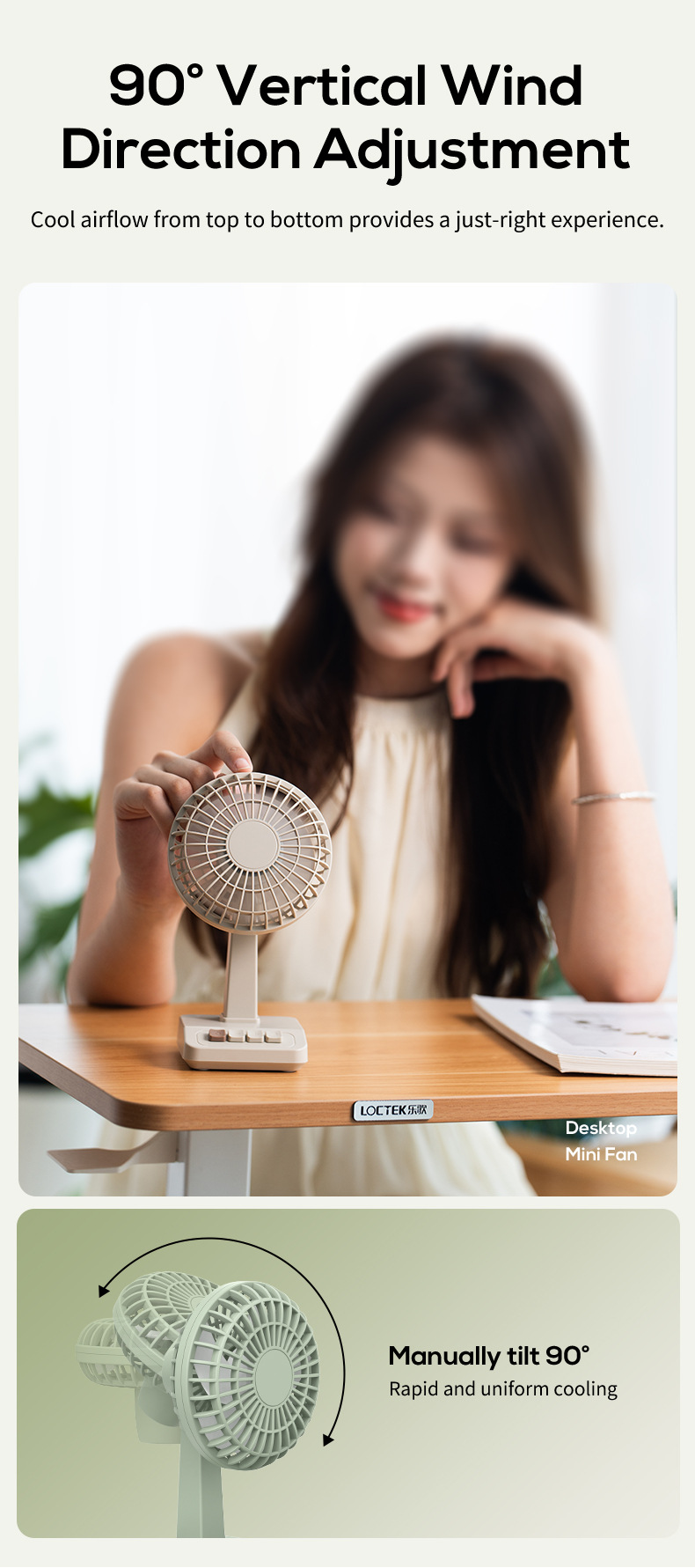 Nouveau ventilateur de bureau  - Fan Desk Small Usb avis et prix