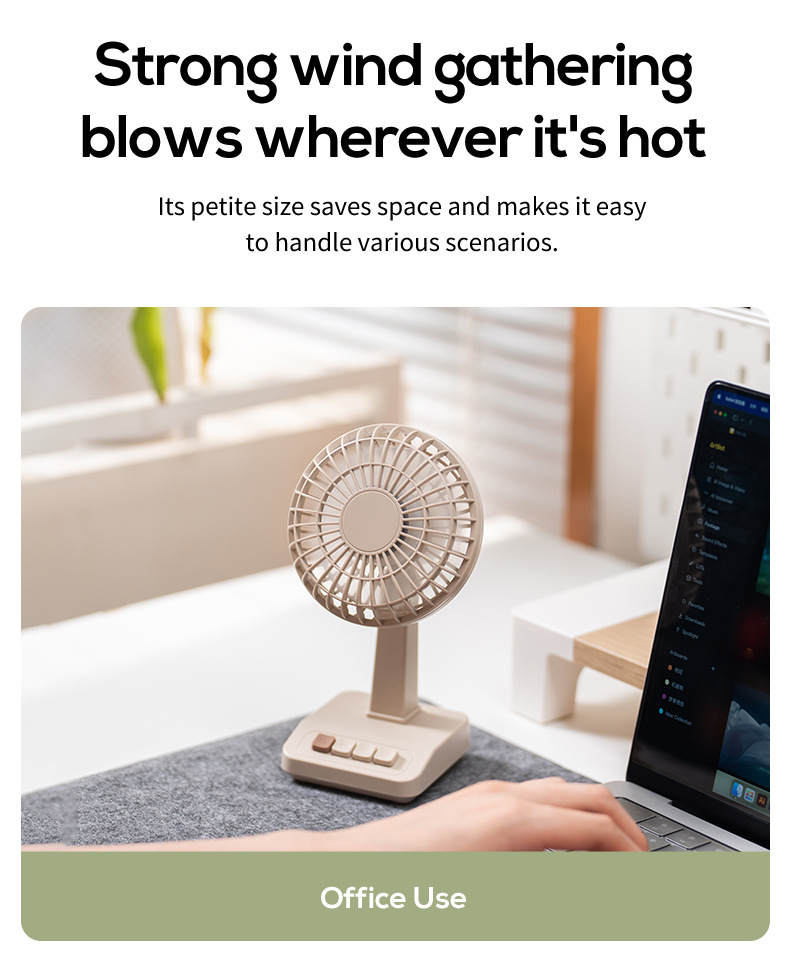 Nouveau ventilateur de bureau  - Fan Desk Small Usb avis et prix