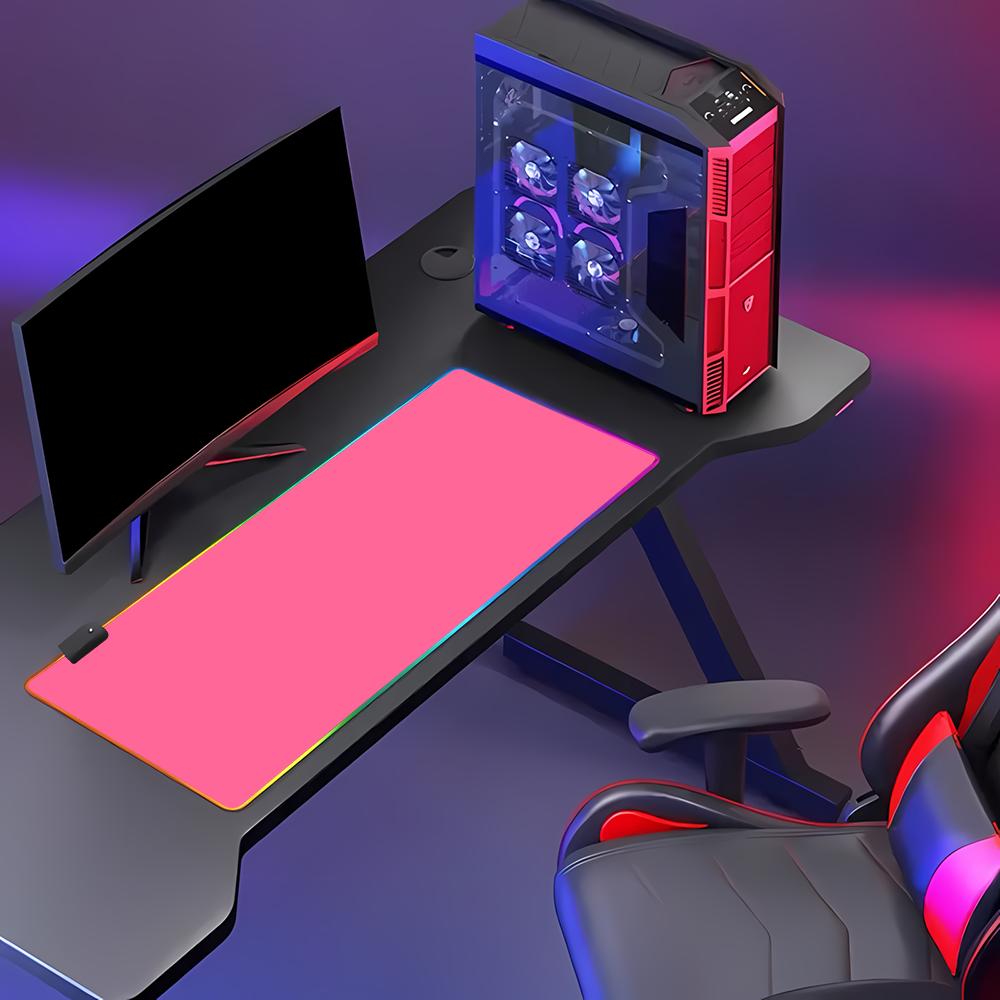 Tapis de souris de jeu RGB HD  - Desk Setup With Keyboard Tray avis et prix