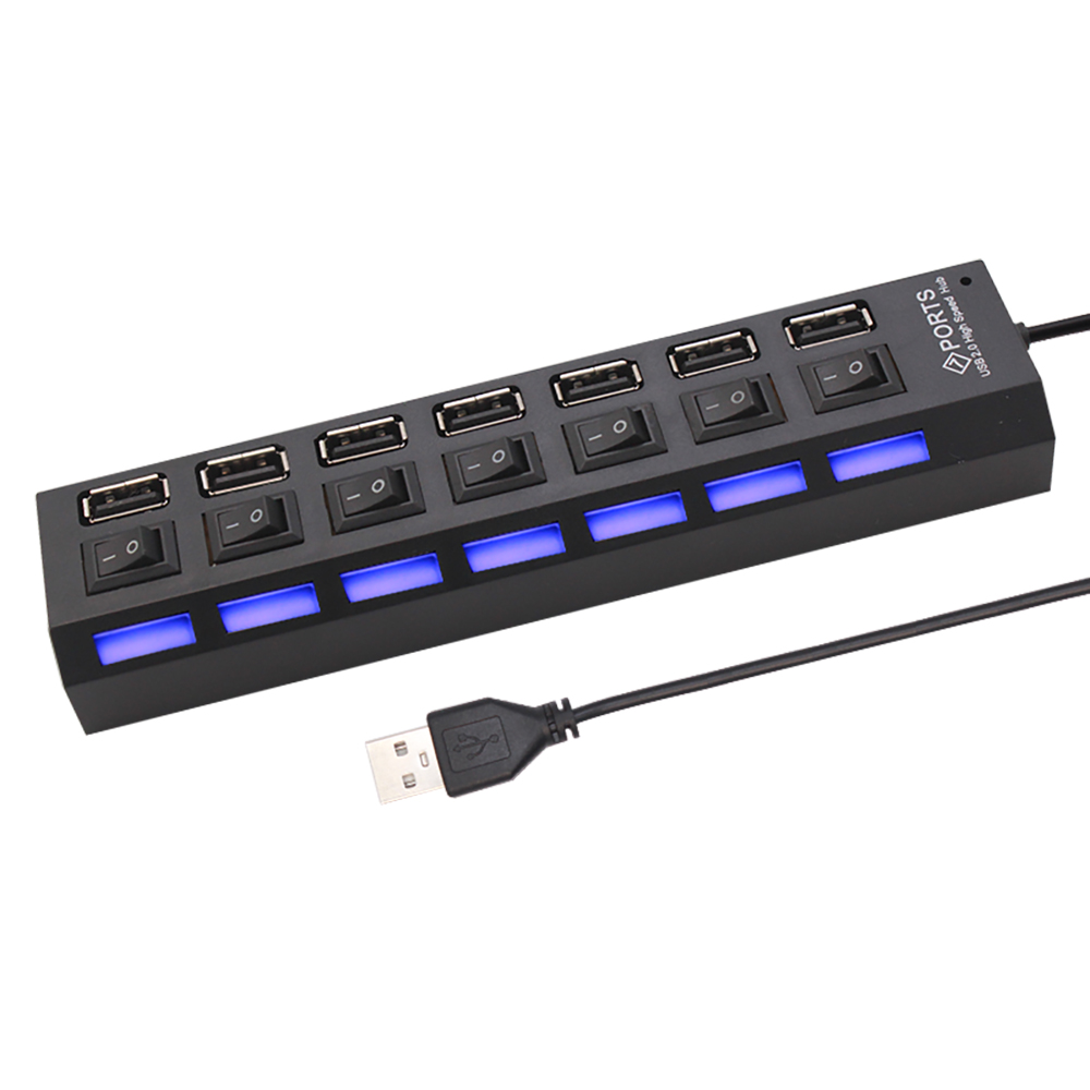 Hub USB 2.0 à 7 ports pour PC, - Desk Setup Mac avis et prix