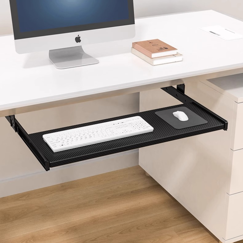 Plateau de clavier en bois sou - Desk Setup With Keyboard Tray avis et prix