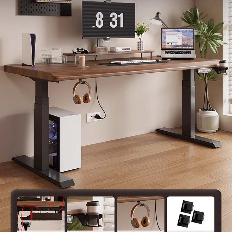 Bureau de bureau à hauteur rég - Desk Setup Oak avis et prix