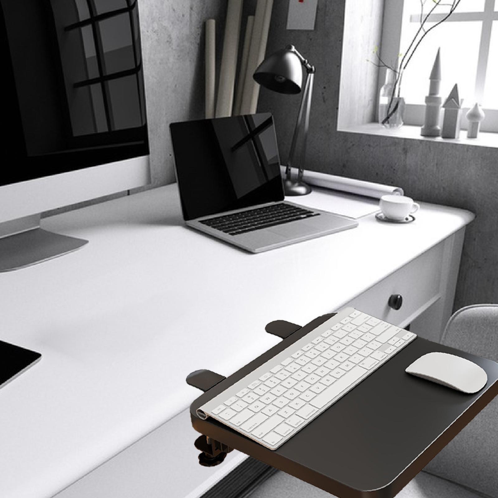 Plateau d'extension de bureau  - Desk Setup With Keyboard Tray avis et prix