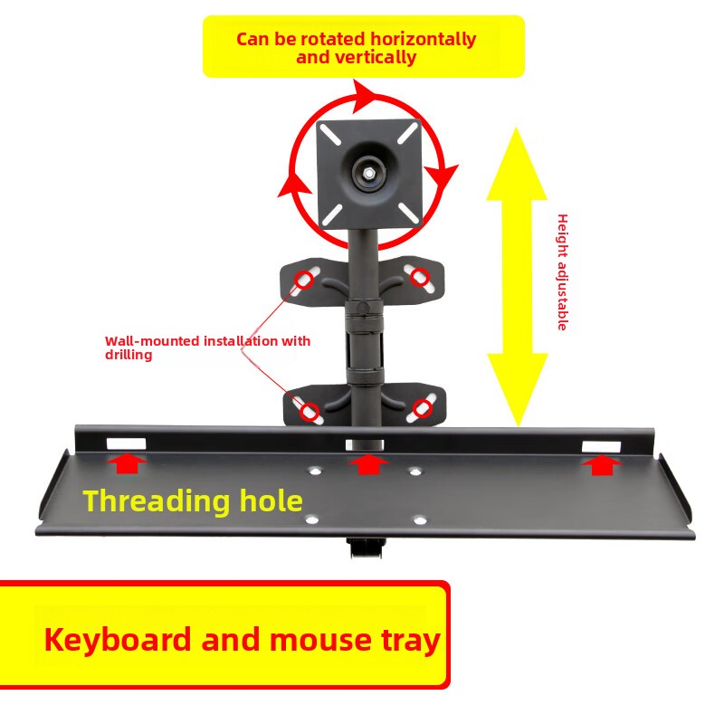 Support mural réglable pour cl - Desk Setup With Keyboard Tray avis et prix