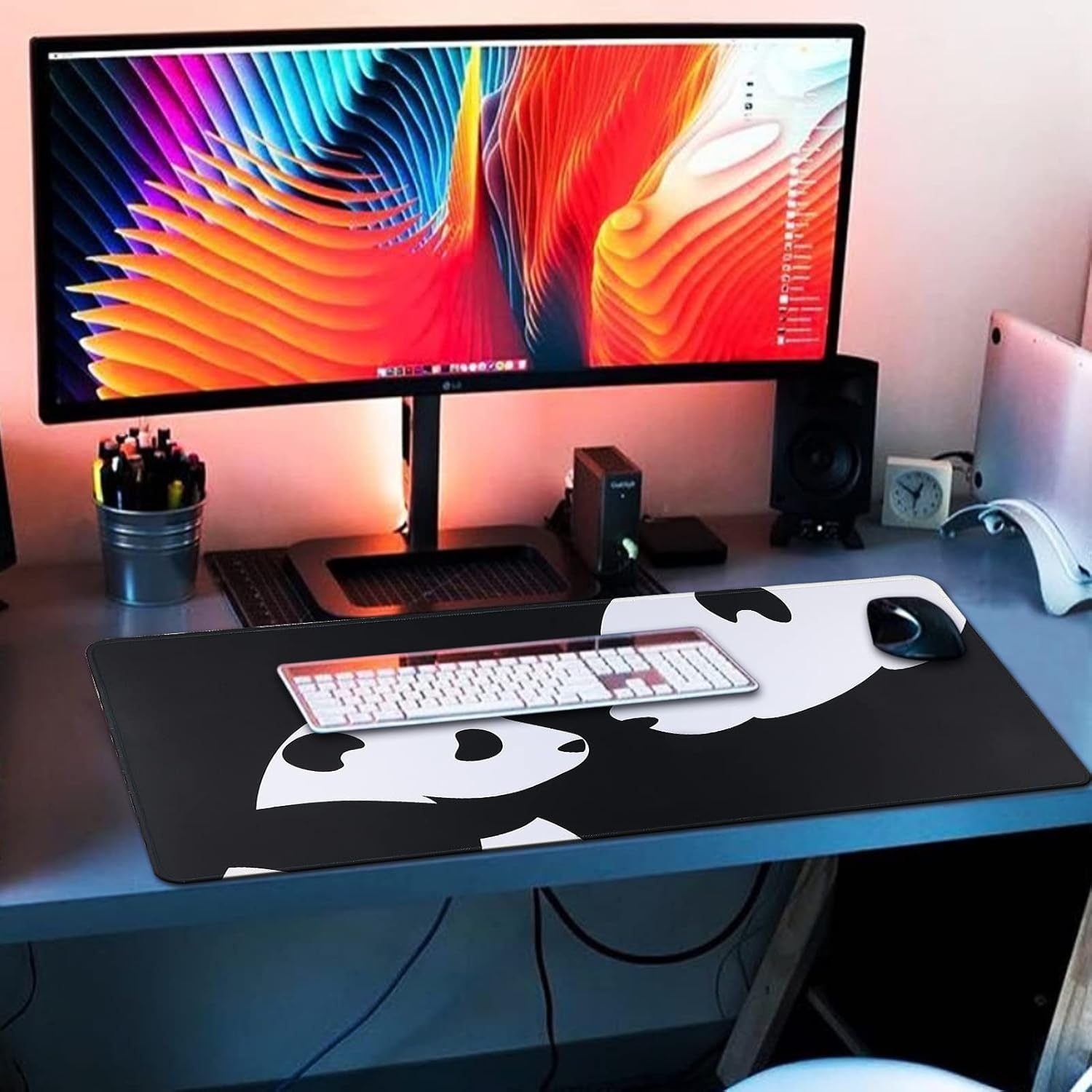 Grand tapis de souris de jeu v - Desk Setup Mac avis et prix