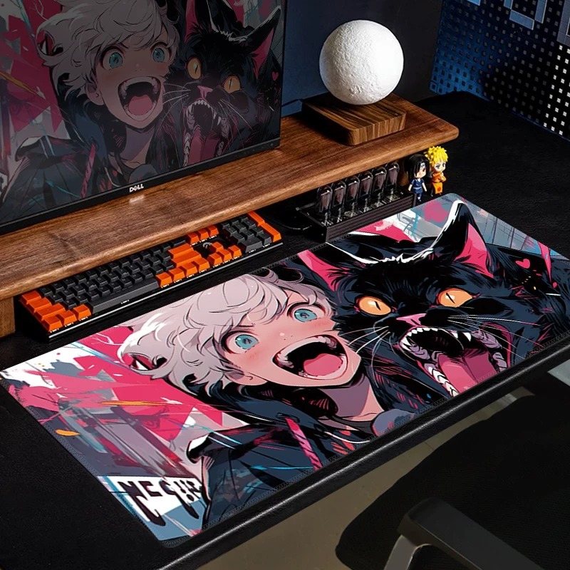 Tapis de souris de jeu Anime B - Desk Setup Black avis et prix