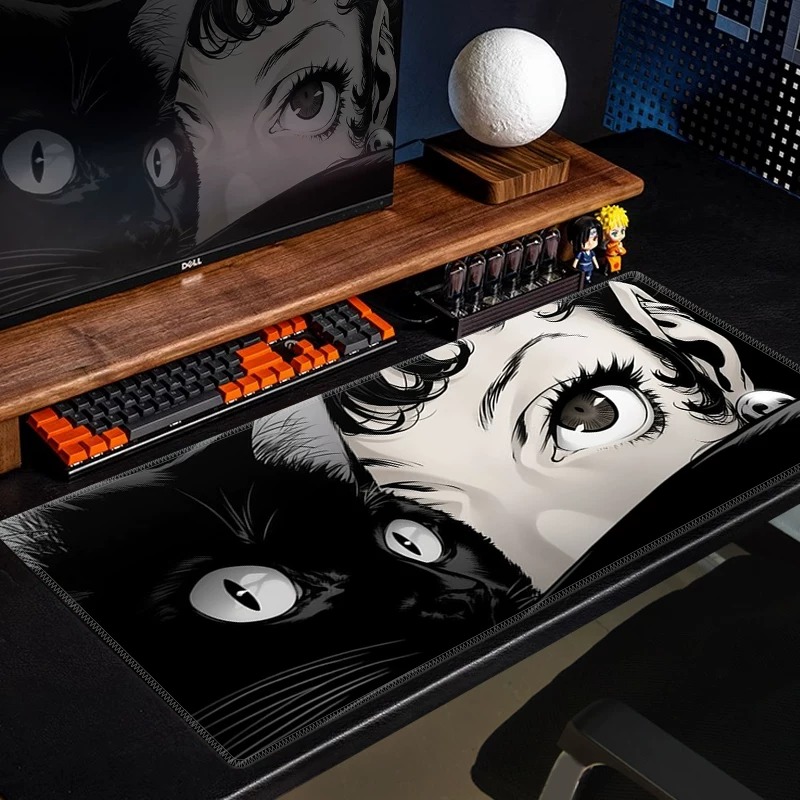 Tapis de souris de jeu Anime B - Desk Setup Black avis et prix