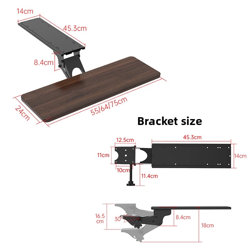 Plateau de clavier ergonomique - Desk Setup With Keyboard Tray avis et prix