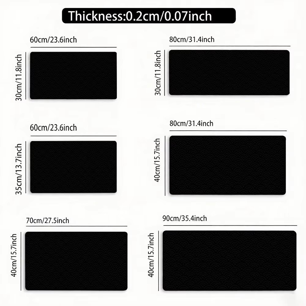 Tapis de souris Black Ocean Wa - Desk Setup Black avis et prix
