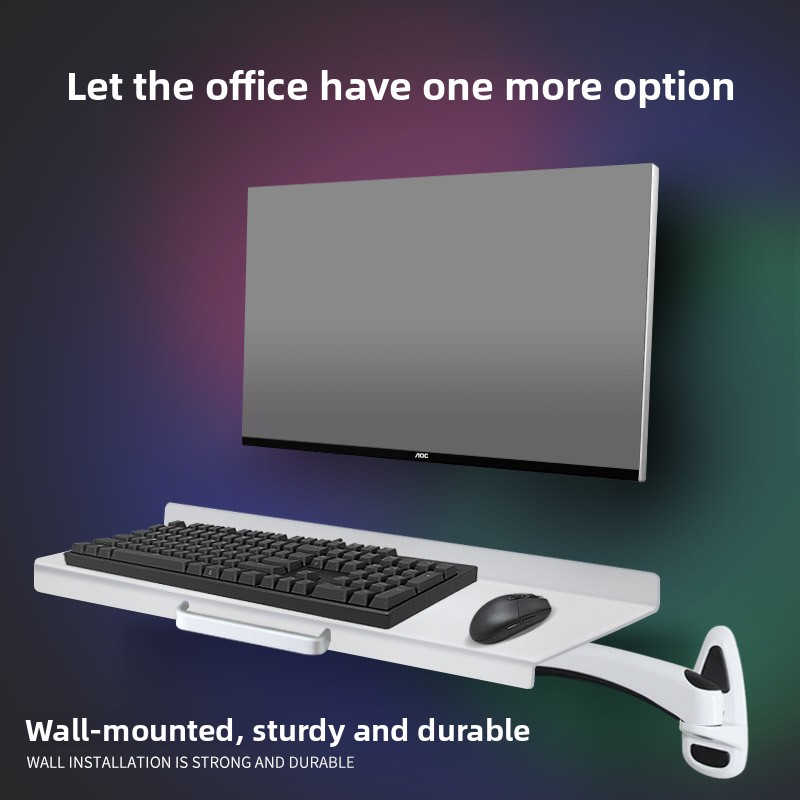 Plateau de clavier mural indus - Desk Setup With Keyboard Tray avis et prix