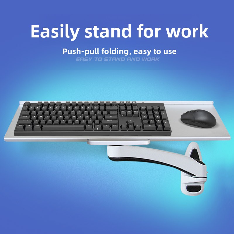 Plateau de clavier mural indus - Desk Setup With Keyboard Tray avis et prix