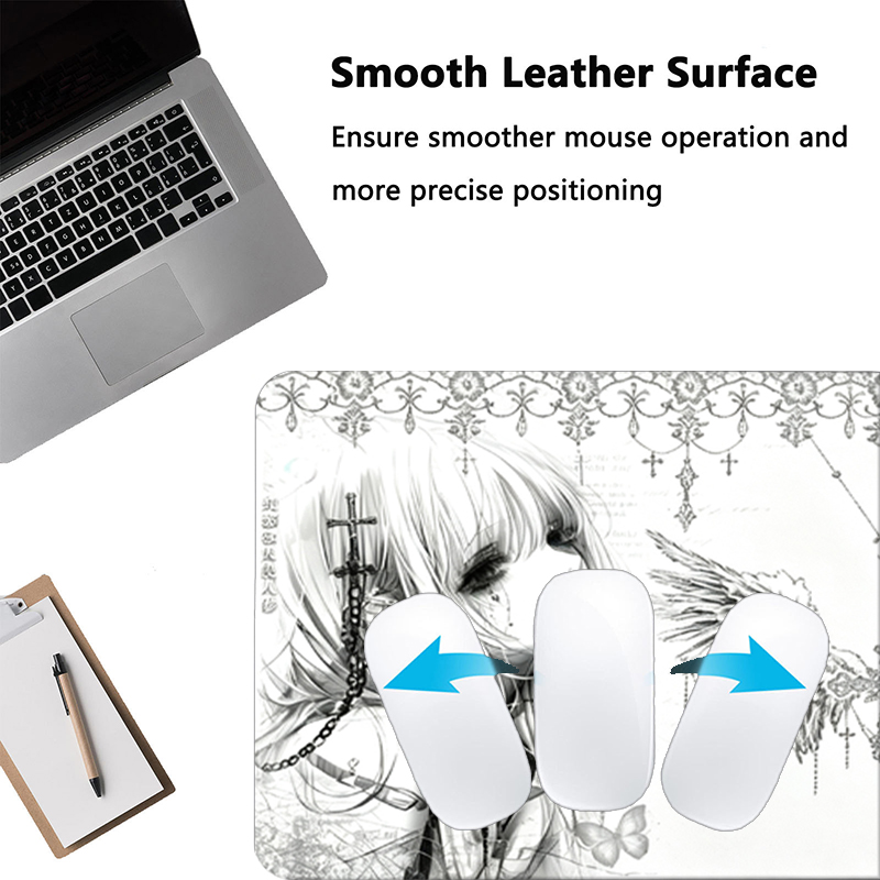Tapis de souris en cuir noir e - Desk Setup Black avis et prix