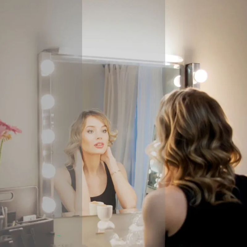 Miroir de maquillage LED avec  - Desk Setup Lighting avis et prix