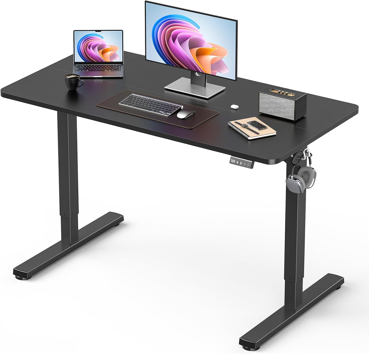 Bureau debout électrique 44 po - Desk Setup Black avis et prix